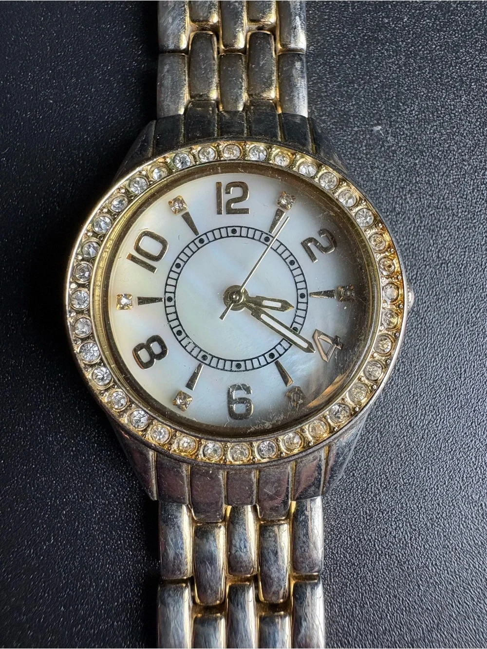 Gold-Tone Women's Crystal Accent Bracelet Watch - Gold